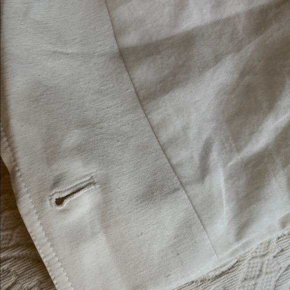 Zara cropped short sleeve 1-button lined ivory Blazer-Small-excellent - Picture 4 of 6